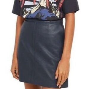 Faux Leather Skirt